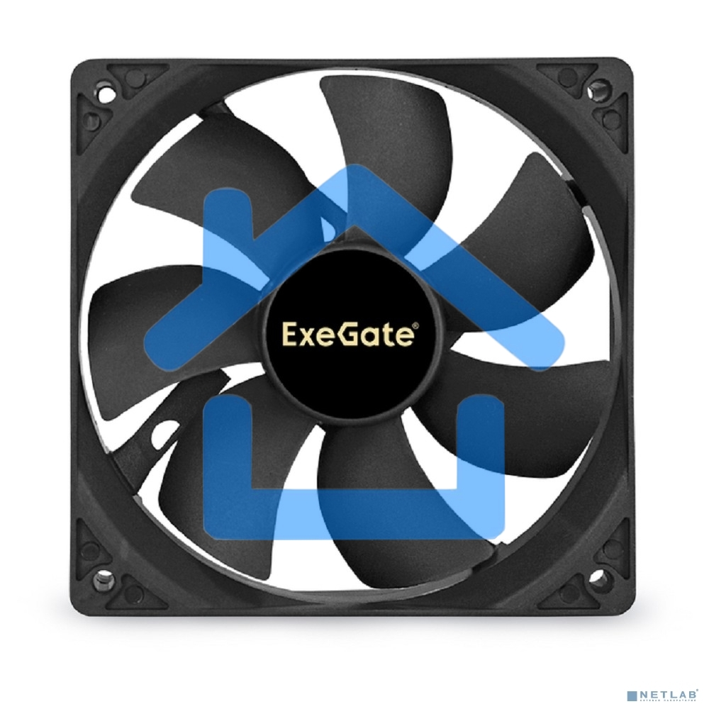 Вентилятор для корпуса ExeGate EX12025SM черный, 120 мм, 1500 об/мин, 24 дБ, 2 pin