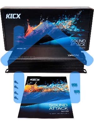 Усилитель автомобильный Kicx SA 4.90 четырехканальный