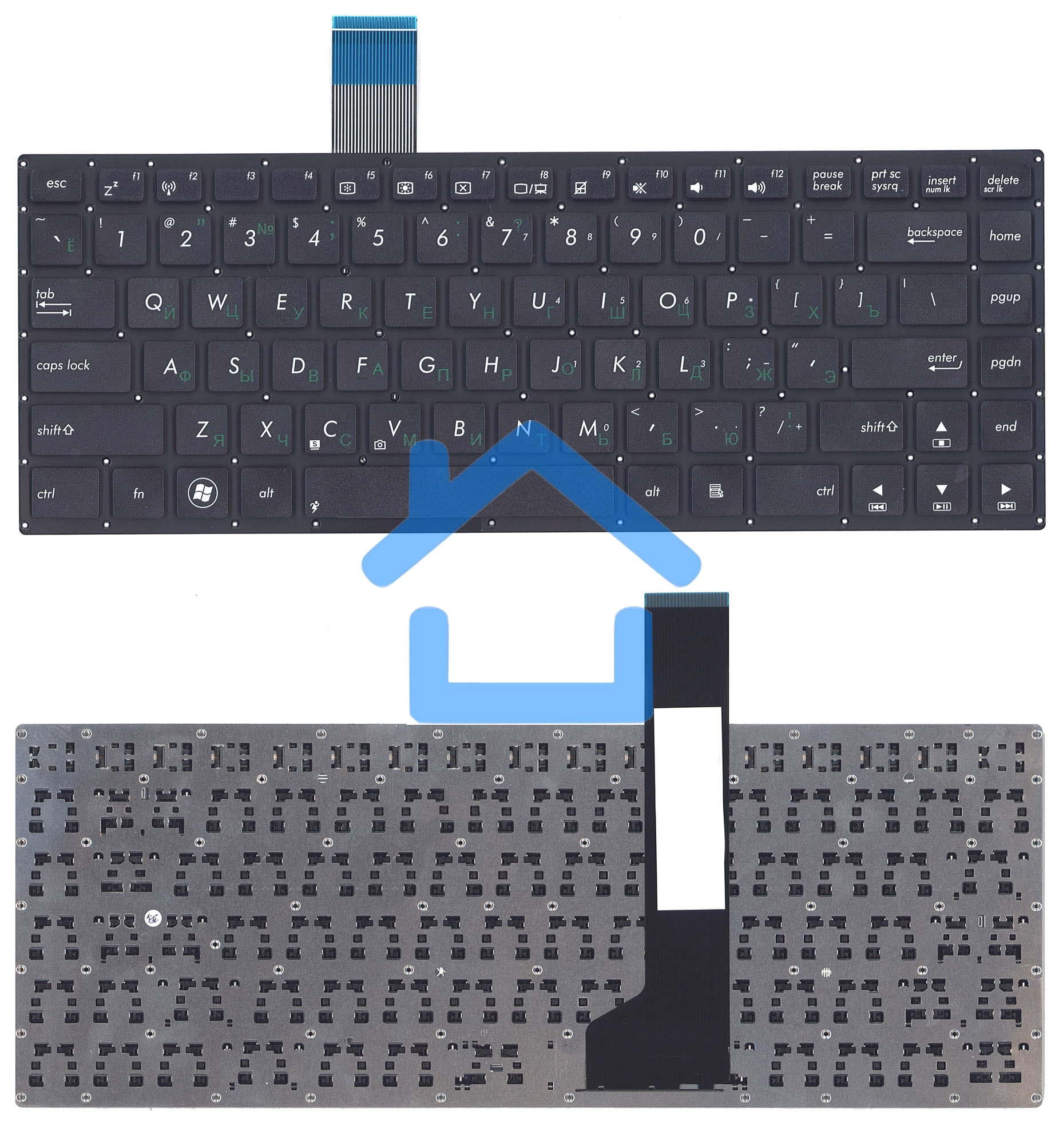 Клавиатура для ноутбука Asus K46 K46C черная