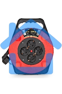 Удлинитель на катушке ExeGate EX286337RUS Master ECS-1-1.5B (4 евророзетки с заземлением, 10м, защита от детей, защита от перегрузки, 3х1,5мм2, 15А/3.3кВт)