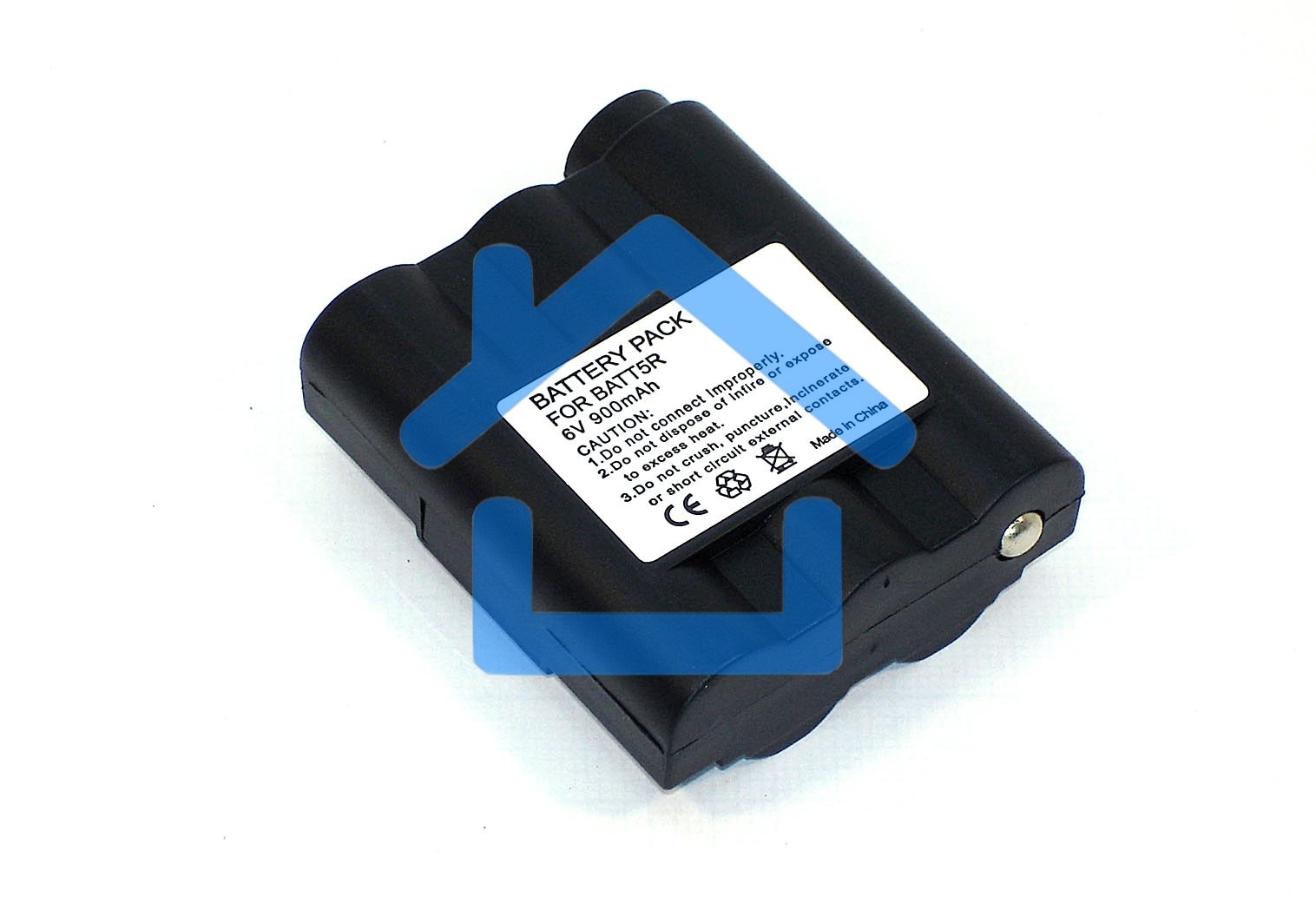 Аккумулятор для Midland GXT1000 GXT300 GXT400 (BATT-5R) 900mAh 6V Ni-Mh