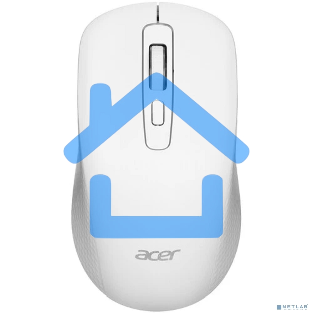 Мышь беспроводная Acer OMR309 белый, 1600 dpi, радиоканал, USB, кнопки - 4
