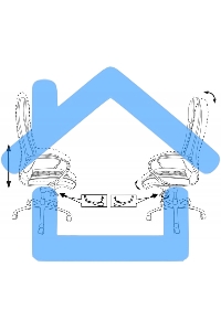 Кресло руководителя Бюрократ _AURA/BROWN коричневый, кожа, крестовина алюминий