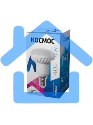 Лампа светодиодная LED R39 4Вт 220В E14 4500К Космос Lksm_LED4wR39E1445