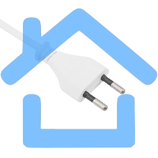 Шнур сетевой, вилка плоская с выключателем, без розетки, кабель 2x0.5 мм², длина 1,8 метра, 2.5 A, белый Rexant