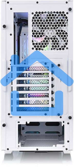 Компьютерный корпус Thermaltake Divider 300 TG ARGB белый без БП ATX 2x120мм 2xUSB 3.0 audio front door bott PSU
