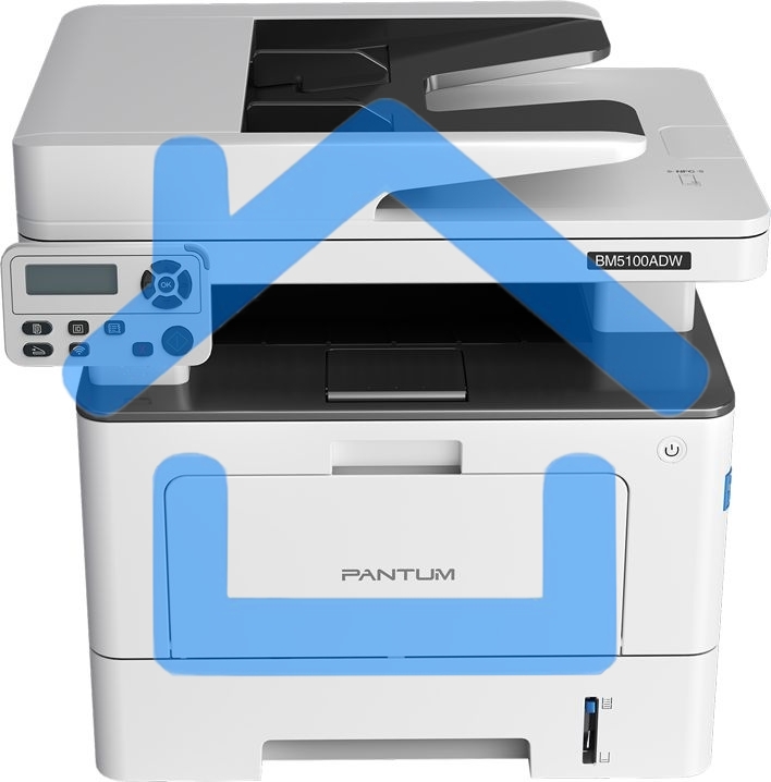 МФУ лазерное Pantum BM5100ADW, A4, ч/б, печ. до 40 стр/мин., скан. до 24 стр/мин., 1200x1200dpi, USB, RJ-45, Wi-Fi