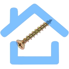 Саморез оконный KRANZ острый, 4.1х30, желтый цинк, упаковка поставщика ( 10 000 шт. )