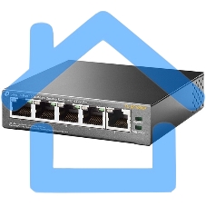 Коммутатор TP-Link SMB TL-SF1005P 5-портовый 10/100 Мбит/с настольный коммутатор с 4 портами PoE 