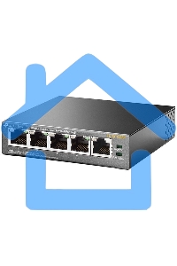 Коммутатор TP-Link SMB TL-SF1005P 5-портовый 10/100 Мбит/с настольный коммутатор с 4 портами PoE 