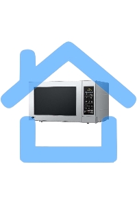 Микроволновая печь LG MS2044V серебристый, 20 л, 700 Вт, переключатели - сенсор