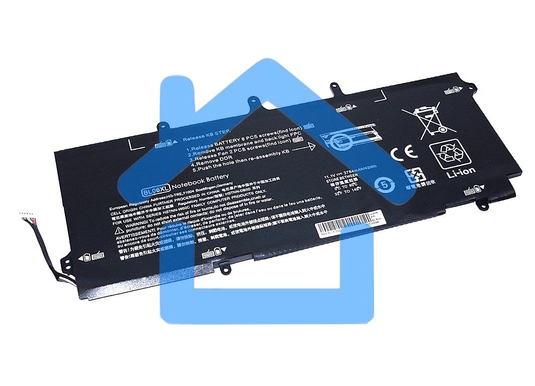 Аккумуляторная батарея для ноутбука HP EliteBook Folio 1040 11.1V 42Wh OEM черный