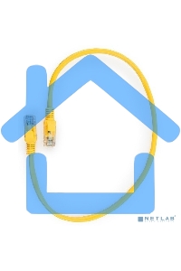 Патч-корд медный UTP Cablexpert PP10-1M/Y кат.5e, 1м, литой, многожильный (желтый)