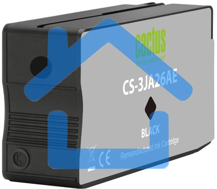 Картридж струйный Cactus CS-3JA26AE 963 черный (23 мл) для HP OfficeJet 9010/9012/9013/9014