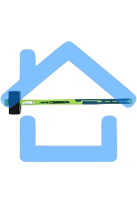 Кувалда Сибртех 7000 г, фибергласовая обрезиненная рукоятка