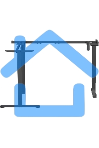 Подстолье Cactus CS-EDXLF-BK каркас черный