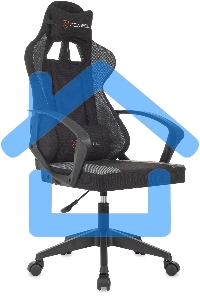 Кресло игровое Zombie Carry черный/серый, крестов. пластик