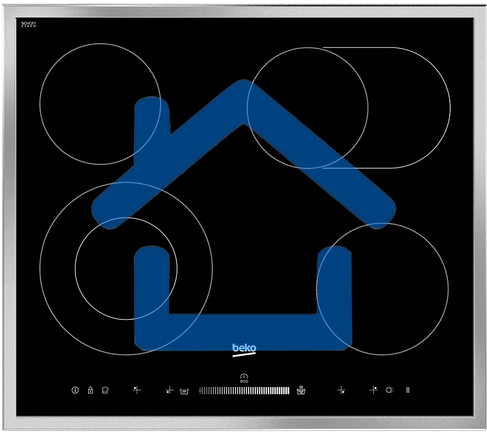 Встраиваемая электрическая варочная поверхность Beko HIC 64503 TX, черный