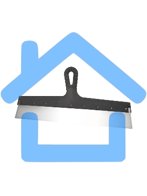 Шпатель фасадный 200 мм нержавеющая сталь, пластмассовая ручка Rexant 89-0206