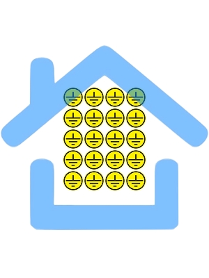 Наклейка знак электробезопасности Rexant 56-0010 