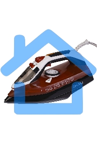 Утюг Galaxy GL 6131, оранжевый, паровой, 2500 Вт, подача пара до 50 г/мин, паровой удар до 230 г/мин, функции: автоотключение, самоочистка, антикапля, антинакипь, функция увлажнения, вертикальное отпаривание, керамическое покрытие подошвы, защита от перег