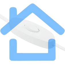 Шнур сетевой, вилка плоская с выключателем, без розетки, кабель 2x0.5 мм², длина 1,8 метра, 2.5 A, белый Rexant