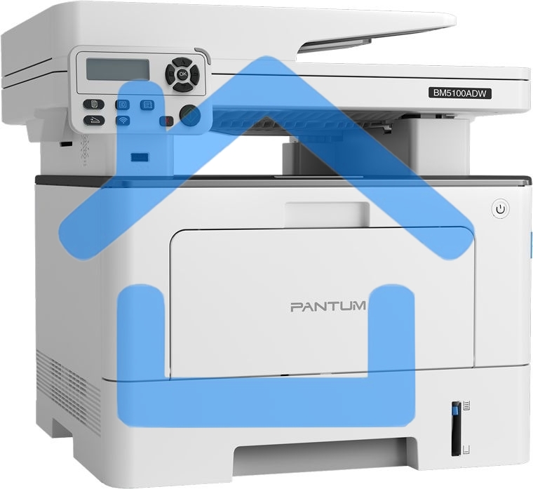 МФУ лазерное Pantum BM5100ADW, A4, ч/б, печ. до 40 стр/мин., скан. до 24 стр/мин., 1200x1200dpi, USB, RJ-45, Wi-Fi