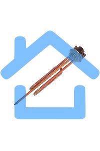 Нагревательный элемент для бойлера, ТЭН, RCT-2500 Вт, фланец М6, 42 мм, с терморегулятором 70 градусов и уплотнительным кольцом