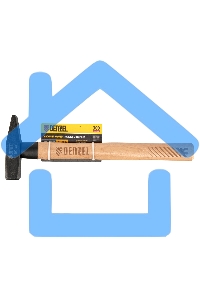 Молоток слесарный Denzel 300 г, кованый квадратный боек, буковая рукоятка