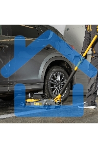 Домкрат гидравлический подкатной Denzel 2/3 т, 98-770 мм, быстрый подъем, низ. подхват, проф, SUV 51270