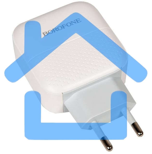 Зарядное устройство BOROFONE BA46A Premium, один порт USB, один порт Type-C, PD, 18W, 5V, 3.0A, белый