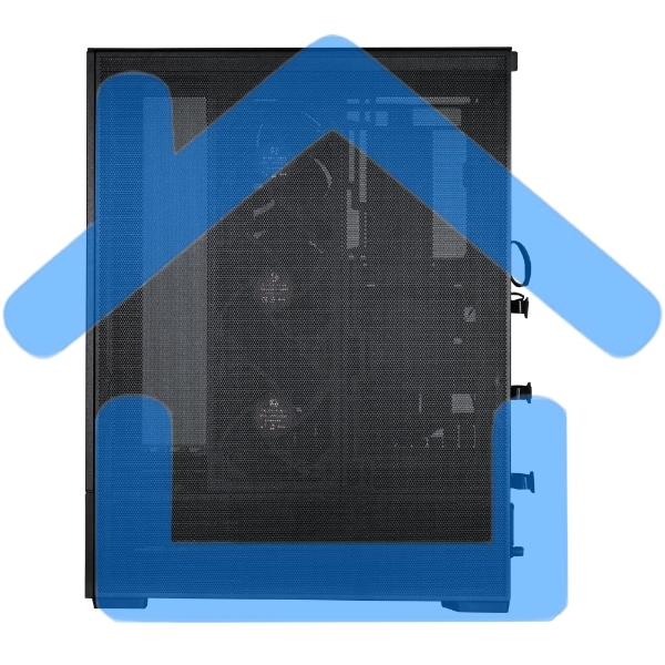 Компьютерный корпус MidiTower Lian Li SUP 01 черный RGb (ATX, без БП, ARGB, 2xUSB3.2 Type-A + USB3.2 Type-C) (G99.SUP01X.00)