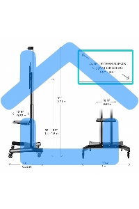 Стойка для телевизора с кронштейном ONKRON TS1881 50