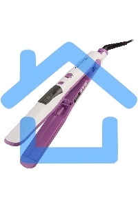 Щипцы для волос Galaxy Line GL 4516, фиолетовый, 45 Вт, максимальная температура 200°С, система ультразвукового распыления воды, съемный резервуар для воды, нагр. элемент с защитой от перегрева, пластины с керам. покрытием, ЖК-дисплей с индикацией темпера