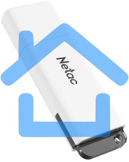 Флешка USB R/W Netac U185 8Gb <NT03U185N-008G-20WH>, USB2.0, с колпачком, пластиковая белая