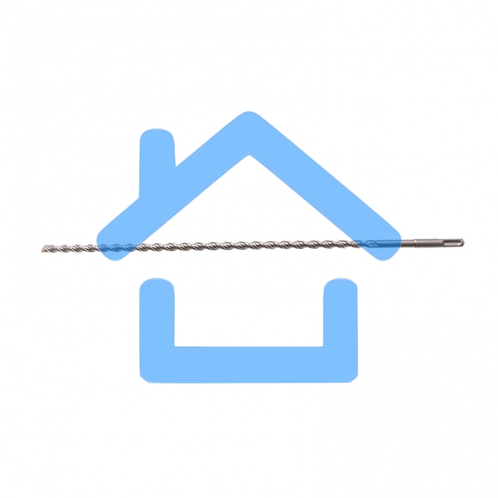 Бур по бетону Denzel двойная спираль, Cobalt W-tip, 10x460 мм, SDS PLUS