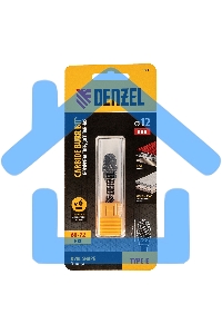 Борфреза по металлу твердосплавная, овальная, тип-E, 12 мм Denzel