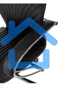 Кресло руководителя Бюрократ CH-610SL черный эко.кожа крестов. металл хром пластик черный