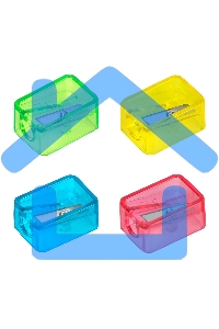 Точилка для карандашей ручная Deli EH034 Comico, 1 отверстие, пластик, ассорти