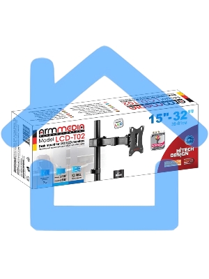 Кронштейн для мониторов Arm Media LCD-T02 черный 15