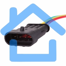 Автомобильный разъем штекер с проводом 20 см (3-контактный) DJ7031-1.5-11