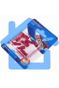 Клемма плоская Rexant, полностью изолированная гнездо - 5.6 мм, 0.5-1.5 мм², (РППи-м 1.5-(4.8) / FDFD1.25-187(8)), в упак. 10 шт.