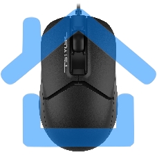 Мышь проводная A4Tech Fstyler FM12S черный, 1200 dpi, USB, кнопки - 3