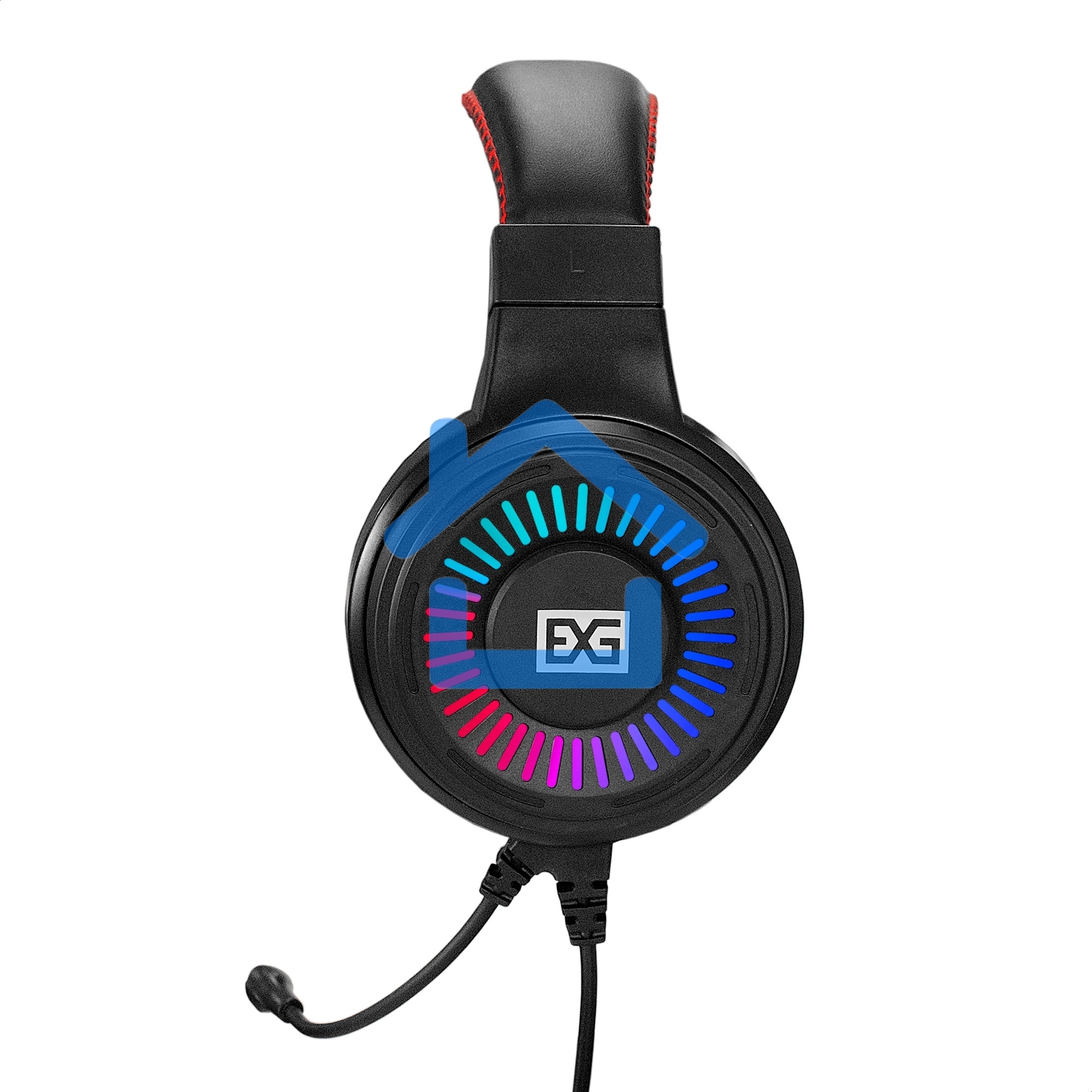 Полноразмерные игровые наушники с микрофоном (гарнитура) ExeGate Gaming HS-520G (USB, 2x3.5мм, динамик 40мм, 20-20000Гц, длина кабеля 2.5м, регулировка громкости, RGb подсветка)