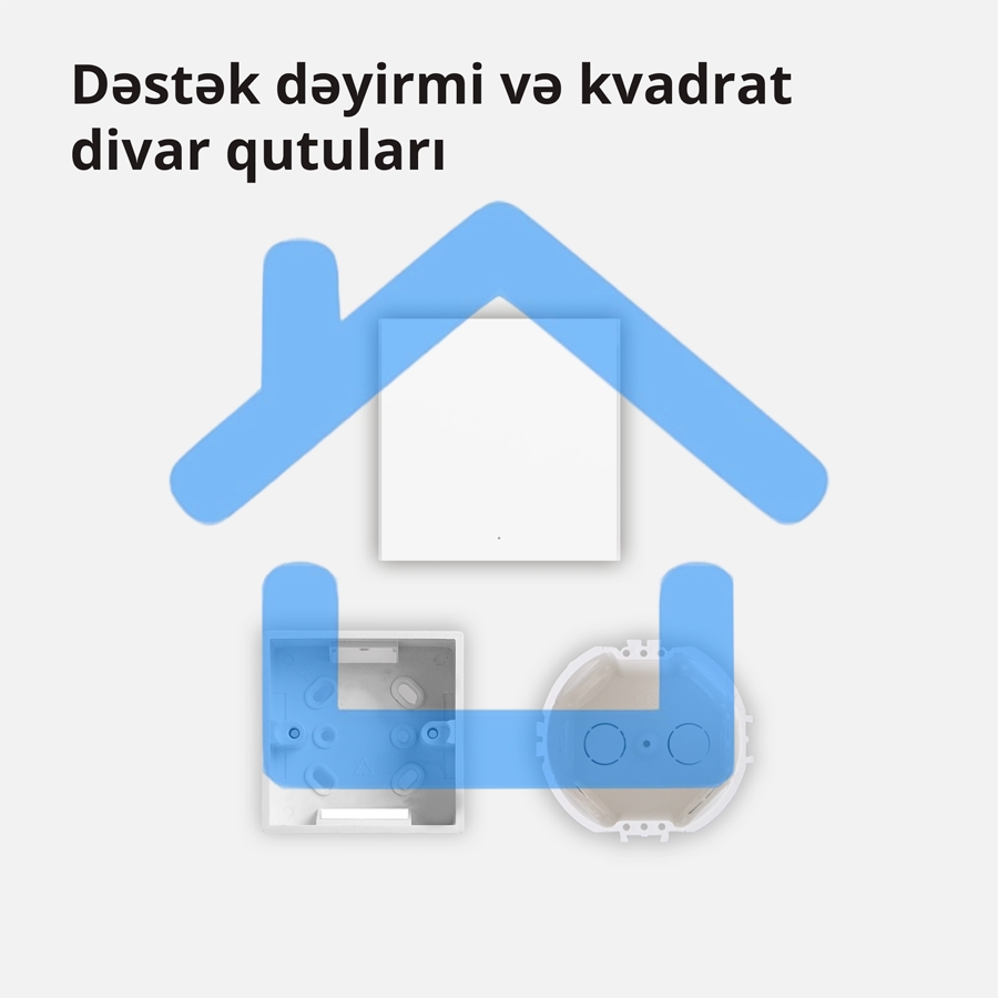 Умный выключатель одноклавишный Aqara Smart Wall Switch H1 (WS-EUK01)