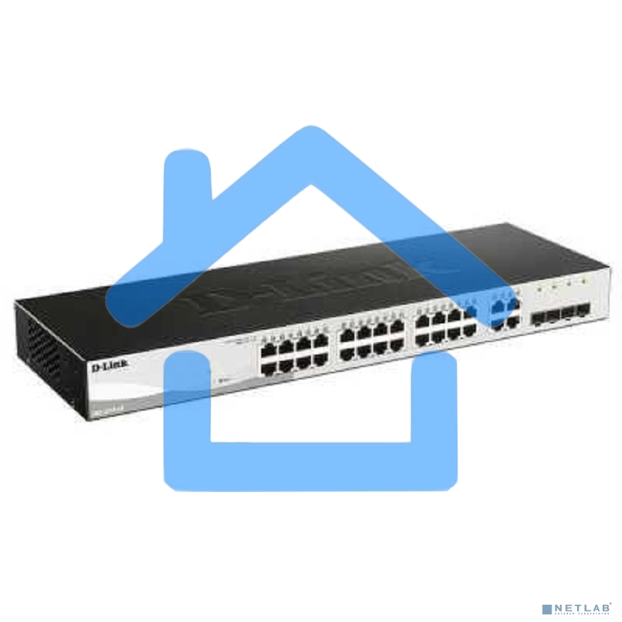 Настраиваемый коммутатор WebSmart с 24 портами 10/100/1000Base-T и 4 комбо-портами 100/1000Base-T/SFP D-Link DGS-1210-28/F3A