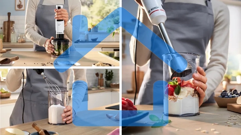 Блендер погружной Bosch MSM4W421 800Вт белый