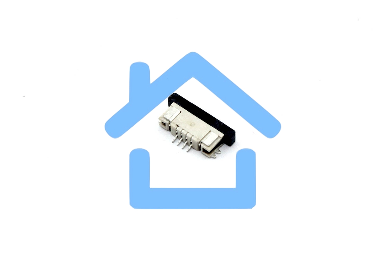 Разъем FPC Half Coverage Bottom Contact 0.8K-BX-4PWB 4 pin высота 2мм шаг 0,8мм