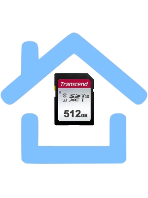 Карта памяти Transcend 512Gb UHS-I U3 SD card