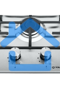 Газовая варочная панель Maunfeld EGHS.32.3ES/G, нержавеющая сталь